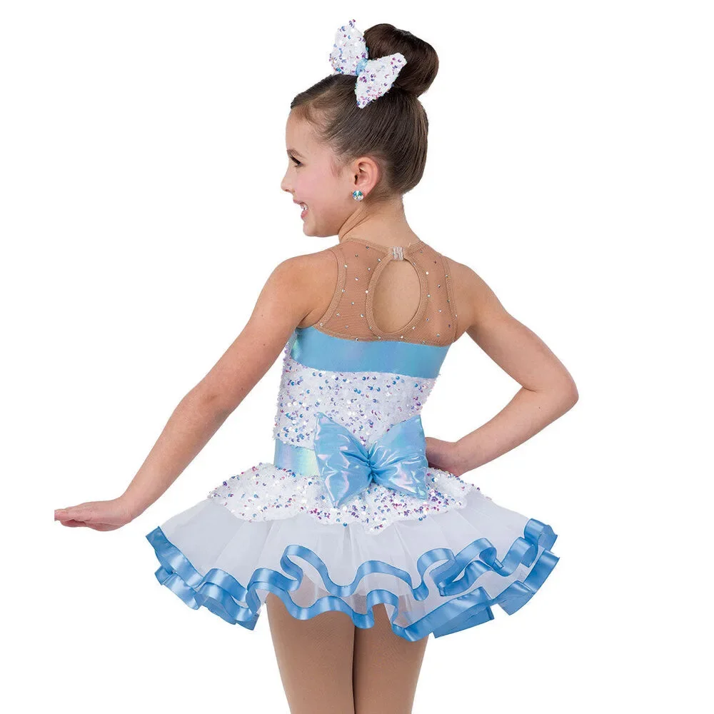 Pre-Owned Dance Costume Small Child Blue A Wish Come True H602 Ballet Tap Music
